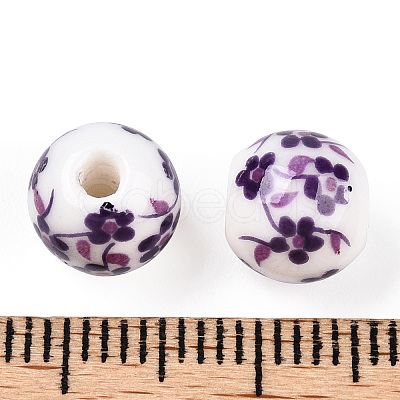 Famille Rose Porcelain Beads PORC-M531-3-1