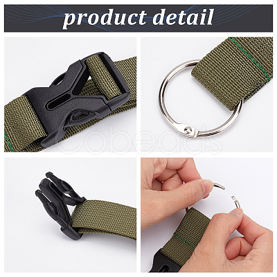 Gorgecraft 2Pcs Polyester Luggage Straps FIND-GF0003-30B-1