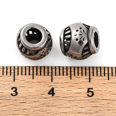 304 Stainless Steel European Beads STAS-H226-02AS-03-1