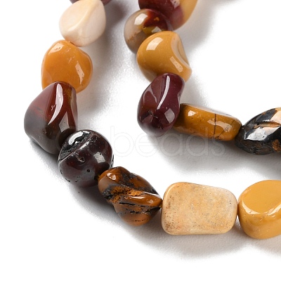 Natural Mookaite Beads Strands G-P497-01C-10-1