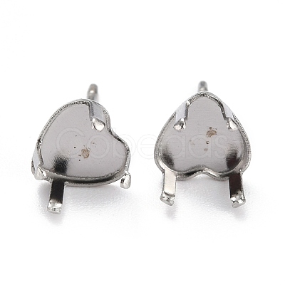 Non-Tarnish 304 Stainless Steel Stud Earring Settings STAS-B004-08P-A-1