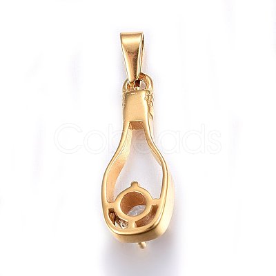 304 Stainless Steel Pendants STAS-P216-67G-1