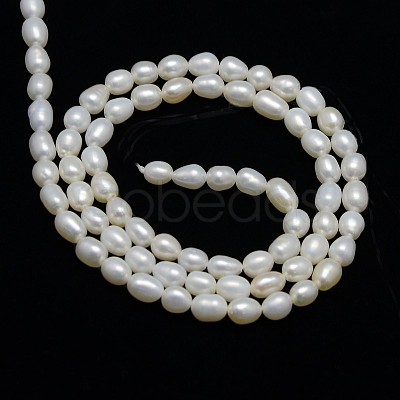 Natural Cultured Freshwater Pearl Beads Strands X-PEAR-L001-D-03-1