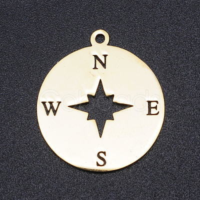 201 Stainless Steel Laser Cut Pendants STAS-S105-T964-2-1