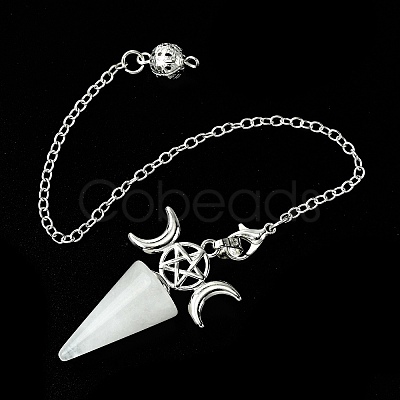 Natural Quartz Crystal Cone Dowsing Pendulum Big Pendants G-C114-01P-21-1