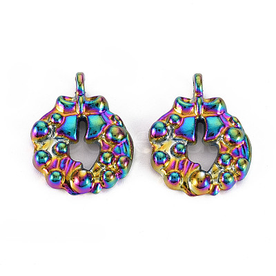 Rainbow Color Alloy Pendants PALLOY-S180-280-NR-1