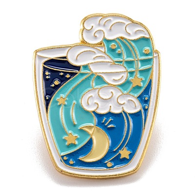 Alloy Enamel Brooches JEWB-O004-21-1