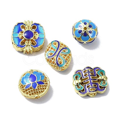 Handmade Cloisonne Beads KK-M282-01G-1