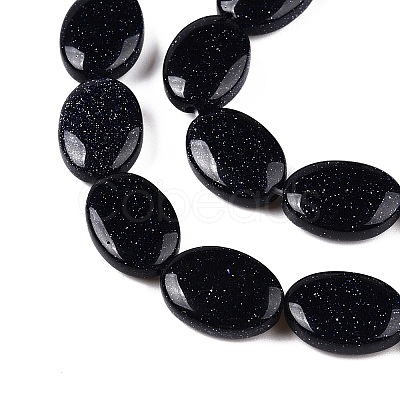 Synthetic Blue Goldstone Beads Strands G-M206-54-1