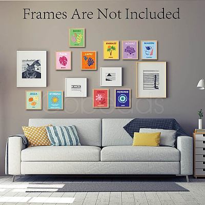 Chemical Fiber Oil Canvas Wall Art HJEW-WH0019-028-1