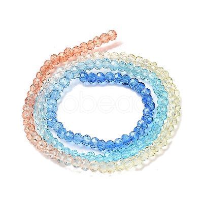 Transparent Painted Glass Beads Strands DGLA-A034-T2mm-A13-1