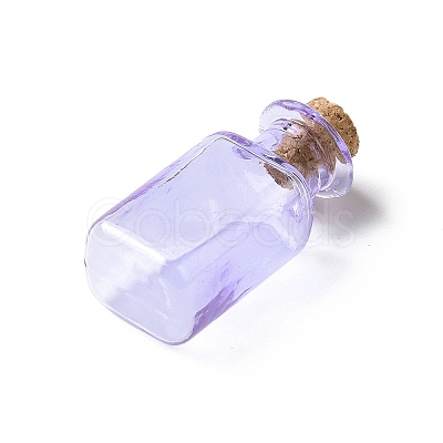 Rectangle Miniature Glass Bottles GLAA-H019-06B-1