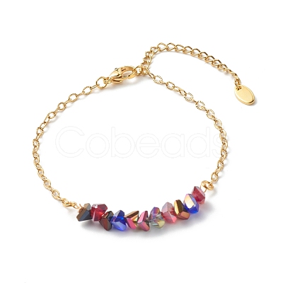 Electroplate Glass Beaded Bracelets BJEW-JB06574-1