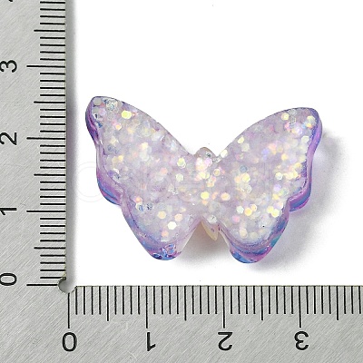 Spray Painted Resin Decoden Cabochons RESI-C045-07D-1