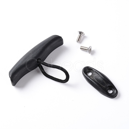 Plastic Kayak Handles with Nylon Rope and Stainless Steel Screws Replacement Installation Kit FIND-WH0072-55-1