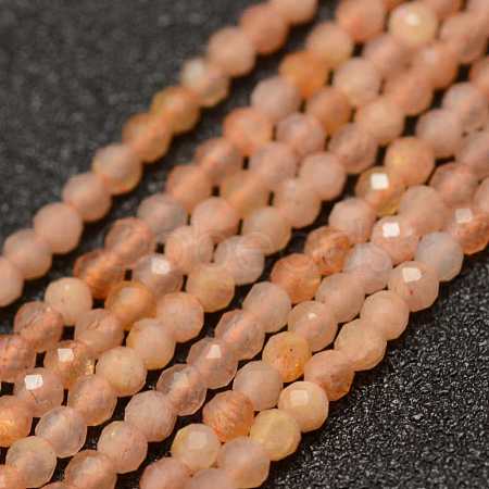 Natural Sunstone Beads Strands G-K182-2mm-13-1