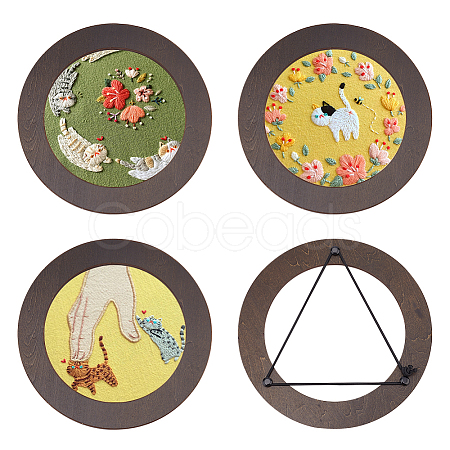 Birch Wood Embroidery Frames TOOL-WH0158-001-1