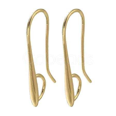 Brass Earring Hooks KK-H502-11G-1