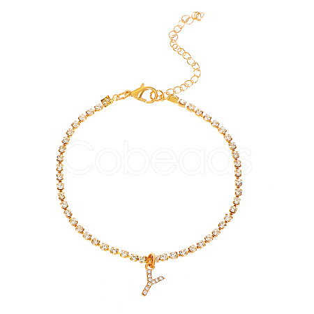 Fashionable and Creative Rhinestone Anklet Bracelets DA6716-25-1