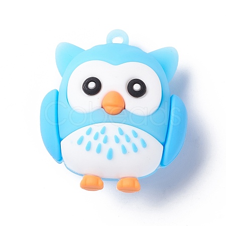 PVC Cartoon Owl Doll Pendants KY-C008-04D-1