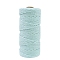 Cotton Macrame Cord, Round Macrame Rope for Wall Hangers, Boho Decorations, DIY Macrame Craft, Pale Turquoise, 3mm, about 109.36 Yards(100m)/Roll