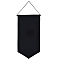 Cloth Wall Hanging Brooch Jewelry Banner Holders, for Earrings, Brooches, Badges Storage, Rectangle, Black, 535x267mm