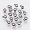 Brass Cubic Zirconia Charms, Flat Round, Gunmetal, 6x4x2mm, Hole: 1mm