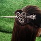 Antique Silver Viking Hair Sticks Hair Pin, Ladies Retro Hair Accessory, Rose Sword Hair Sticks, Insects, 180mm