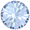 Preciosa&reg MAXIMA Crystal Round Stones, Czech Crystal, Dura Foiling, Round(431 11 615 Chaton), 30020 Light Sapphire, SS18(4.2~4.4mm)