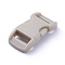 Plastic Adjustable Quick Side Release Buckles, for Luggage Straps Backpack Repairing, Rectangle, Gray, 29x15mm, Hole: 10mm