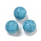 Synthetic Turquoise Beads, Round, 18mm, Hole: 3.5mm