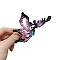 Gradient Butterfly Alloy Rhinestone Large Claw Hair Clips, for Women Girl Thick Hair, Black, 109mm