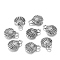 Zinc Alloy Small Shell Pendants, Antique Silver, 13x10mm, 12pcs/bag