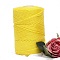 Chinlon Cloth Yarn, For Hand Knitting Thick Thread, Crochet Cloth Yarn, Yellow, 4~5mm