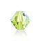 Preciosa&reg Crystal Beads, Czech Crystal, Bicone(451 69 302 Rondelle), Limecicle AB, 4mm