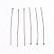 Tarnish Resistant 304 Stainless Steel Flat Head Pins, Stainless Steel Color, 16x0.5mm, 24 Gauge, Head: 1mm