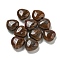 Natural Indian Agate Beads, Half Drilled, Heart, 15.5x15.5x8mm, Hole: 1mm