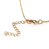 Letter Brass Initial Pendants Necklaces NJEW-JN02584-01-4