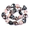 Electroplated Natural Freshwater Shell Beads Strands SHEL-R113-01A-2