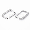 Rectangle Hoop Earrings for Girl Women EJEW-N099-002P-NF-2