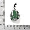 Natural Green Aventurine Teardrop Pendants G-G112-03P-06-3