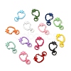 Spray Painted Alloy Swivel Lobster Claw Clasps X-FIND-A027-03-1