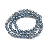 Electroplate Glass Beads Strands EGLA-L018-A-FR03-3