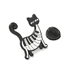 Cat with Musical Note Enamel Pins JEWB-Q008-03A-3