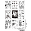 Globleland 9 Sheets 9 Style PVC Plastic Stamps DIY-GL0002-82E-2