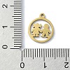 304 Stainless Steel Charms STAS-C097-37G-3