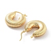 Brass Hoop Earrings EJEW-H301-03G-04-2