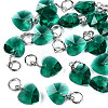 Faceted Transparent Glass Charms GLAA-T024-04F-1