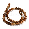 Natural Wood Lace Stone Beads Strands G-B128-A04-03-5