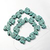Sea Horse Synthetic Turquoise Beads Strands G-N0133-01-2